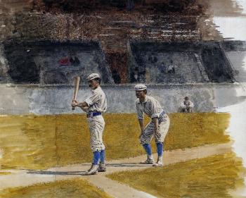 托馬斯 伊肯斯 Baseball Players Practicing 托馬斯 伊肯斯 Baseball Players Practicing